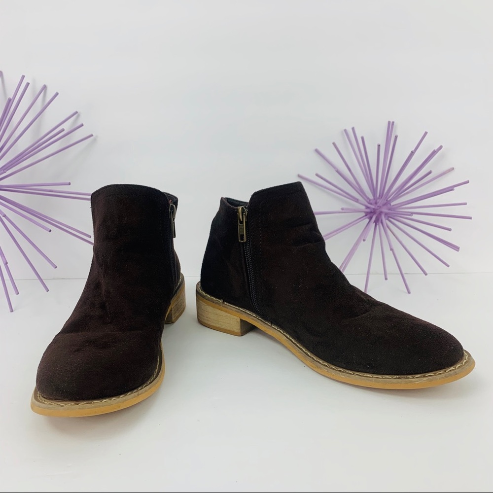 Seven7 Cisco Kid / Brown Bootie Side Zip Up